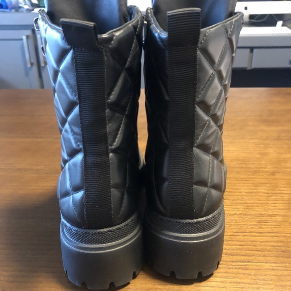 M. Gemi The Etta Leather Quilted Moto Boot - Picture 6 of 11